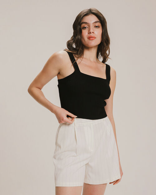 Crop Top Tejido De Punto
